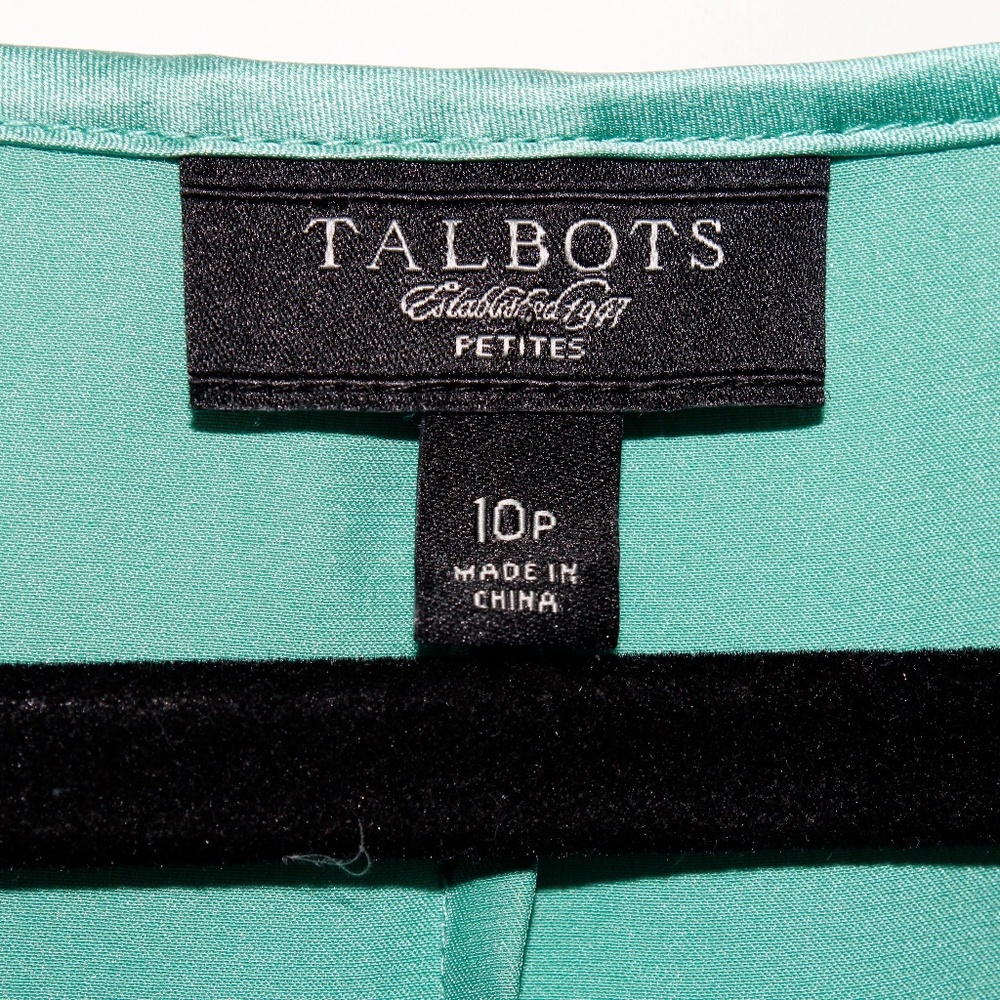 Talbots Pure Silk Layered Ruffle Blouse - Picture 4 of 16